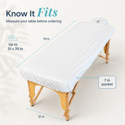 Healthy You Water Proof Massage / Spa 2 Piece Sheet Set