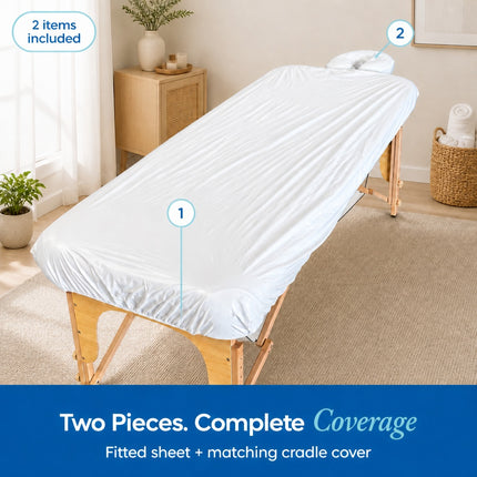Healthy You Water Proof Massage / Spa 2 Piece Sheet Set