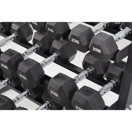 Healthy You 3 Tier Dumbbell Rack Heavy-Duty Steel Weight Storage Stand
