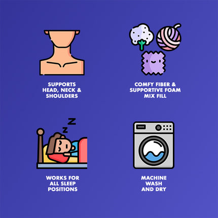 Healthy You Premium Cervical Support Firm Side Sleeper Pillow