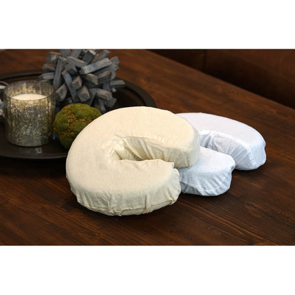 Healthy You Reusable 100% Cotton Flannel Massage Face Cradle Cover - Natural Bulk Case 10/Pack