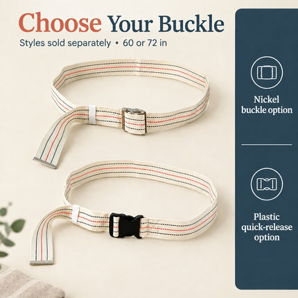 Healthy You Gait / Transfer Belt - 2" Cotton Webbing, 60" and 72"