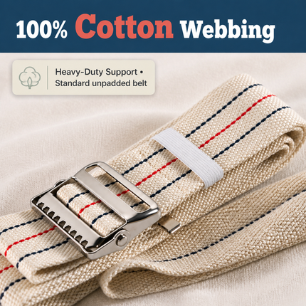 Healthy You Gait / Transfer Belt - 2" Cotton Webbing, 60" and 72"