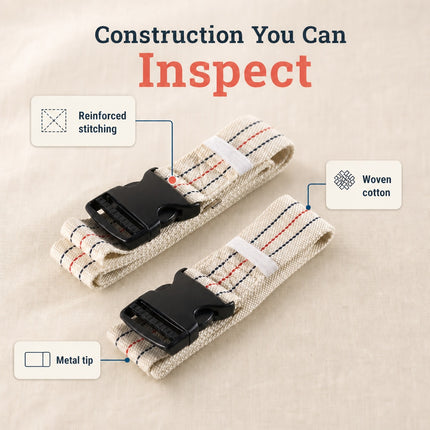 Healthy You Gait / Transfer Belt - 2" Cotton Webbing, 60" and 72"