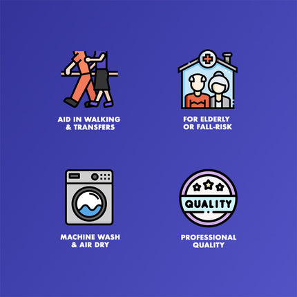 Healthy You Gait / Transfer Belt 2" Width for Walking and Standing Assist