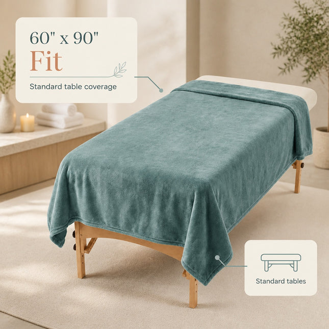 Healthy You Fleece Massage Table Blanket 60" x 90"