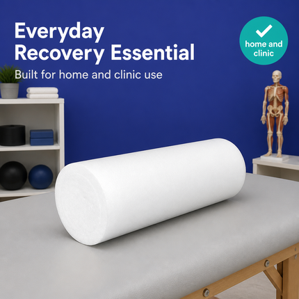 Healthy You White PE Medium/Firm Foam Roller