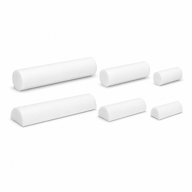 Healthy You White PE Medium/Firm Foam Roller