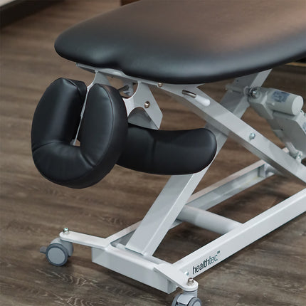 Healthec LynX Contour Electric Massage Table 28” Wide with Headrest & Castors