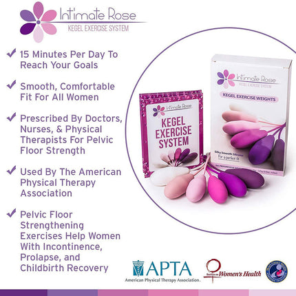 Intimate Rose Kegel Exercise System with Vaginal Weights