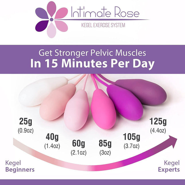 Intimate Rose Kegel Exercise System with Vaginal Weights