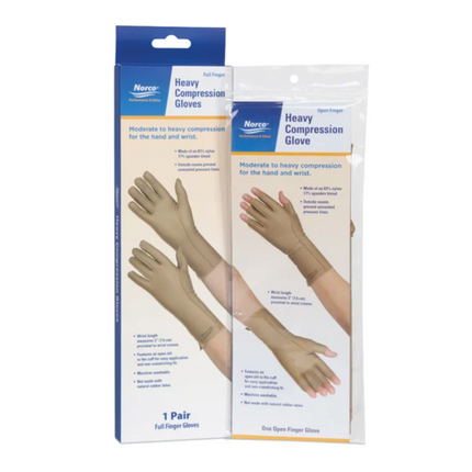 Norco® Heavy Compression Gloves Full Finger Over The Wrist (Pair)