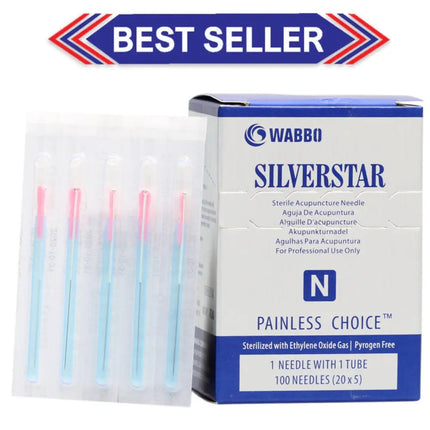 Wabbo Acupuncture Needles Silverstar N-Type 100/Box
