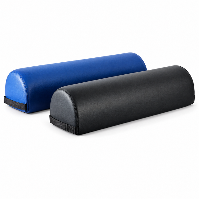 Healthy You jumbo 3/4 round positioning bolster set: Blue and Black, 26 x 9 x 6.25 inches