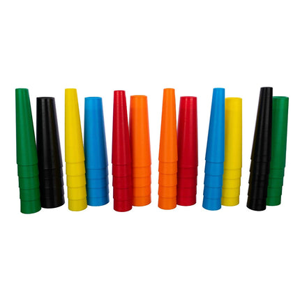 Plastic Stacking Cones, Small 3 3/4" Top,6" Base Circ 30/Set