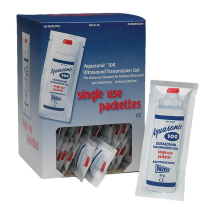 Aquasonic 100 Ultrasound Transmission Gel 20 g Single Use Packette 100/Box