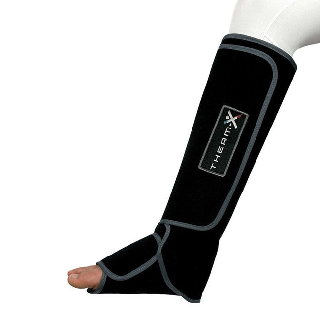 Therm-X AT half leg boot compression garment covering foot, ankle and calf in one wrap