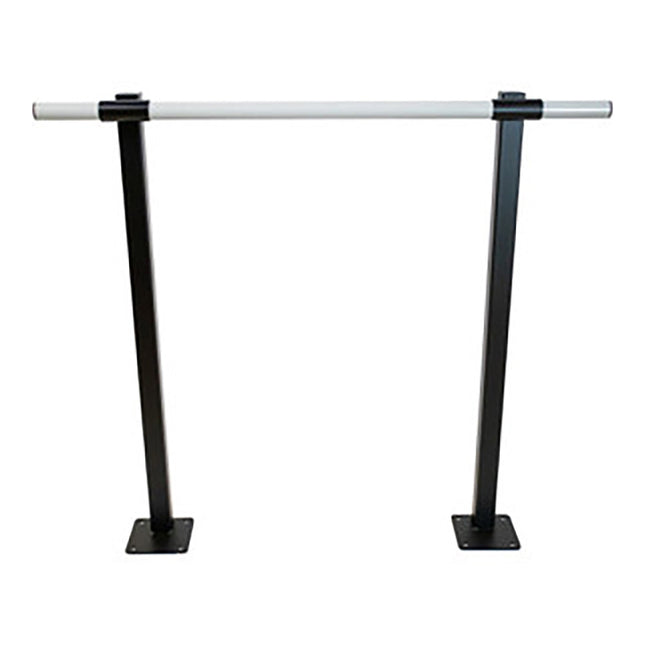 Professional Aluminum 6 ft Single Floor Mount Ballet Barre System-Fixed Height 42"