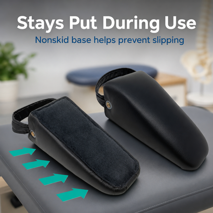 Healthy You Pelvic Sacral SOT Blocks Non Slip Base 1/Pair Upholstered - Black