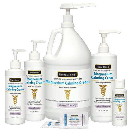 Cryoderm TheraBlend Magnesium Calming Cream size range