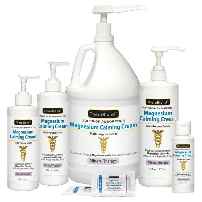 Cryoderm TheraBlend Magnesium Calming Cream size range