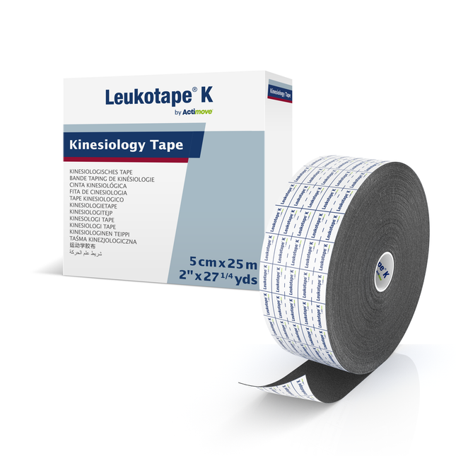 Leukotape K Jumbo Roll 2 in x 27.25 yd Black