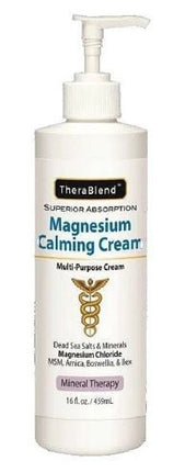 Cryoderm TheraBlend Magnesium Calming Cream 16 oz pump bottle