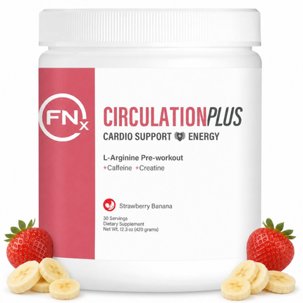 Fenix Circulation PLUS L-Arginine pre-workout, Strawberry Banana, 30 servings