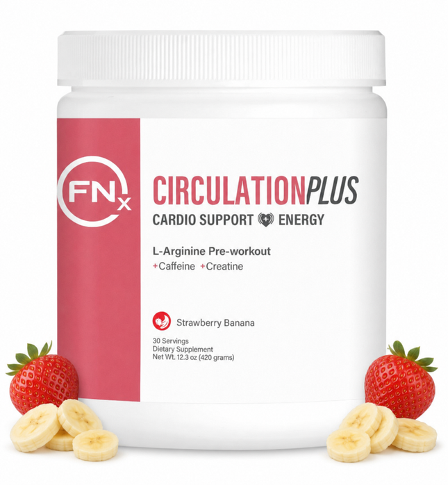 Fenix Circulation PLUS L-Arginine pre-workout, Strawberry Banana, 30 servings