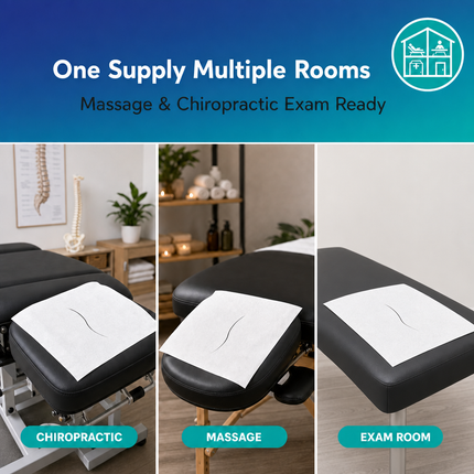 Healthy You Economy Headrest Sheets with Slit 12 x 12 1000/Case