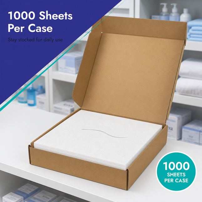 Healthy You Economy Headrest Sheets with Slit 12 x 12 1000/Case