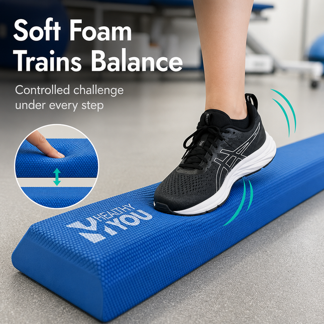 Healthy You Balance Beam for Stability, Rehabilitation, and Physical Therapy