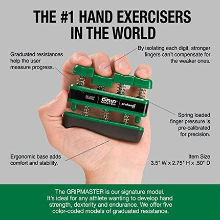 Gripmaster Medical Hand / Finger Exerciser Green Medium