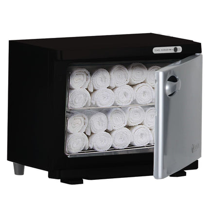 Earthlite UV Hot Towel Cabinet Standard 120V Black/Silver