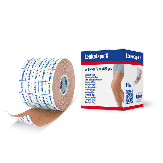 Leukotape K Kinesiology Tape 2 in x 5.5 yd Tan