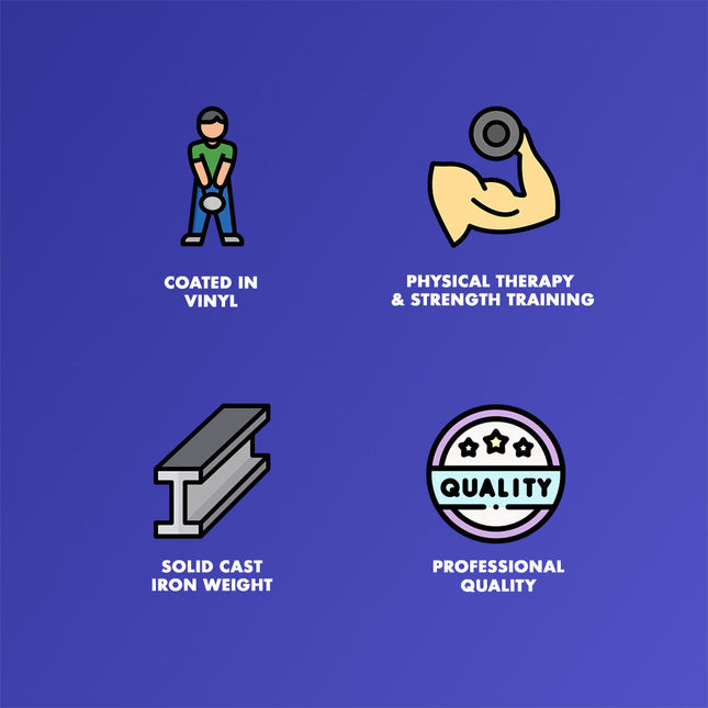 Healthy You Vinyl Coated Kettlebell 10 lb Light Green