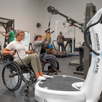 Power Plate pro7HC used from a wheelchair