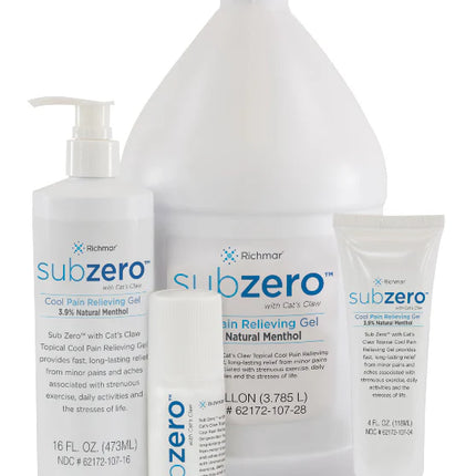 Sub Zero Cool Pain Relieving Gel Topical Pain Relief