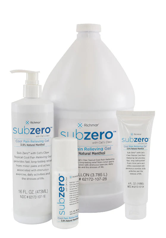 Sub Zero Cool Pain Relieving Gel Topical Pain Relief