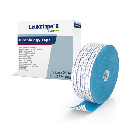 Leukotape K Jumbo Roll 2 in x 27.25 yd Light Blue