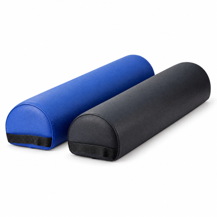 Healthy You 3/4 round positioning bolster set: Blue and Black, 26 x 6 x 4.75 inches